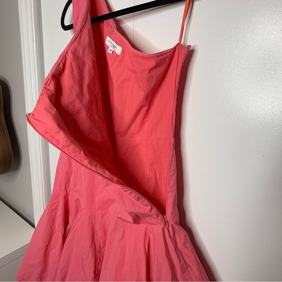 Derek Lam - Coral One Shoulder Puff Dress bubble hem mini dress RTR IT 38/ US 2 - Picture 8 of 14